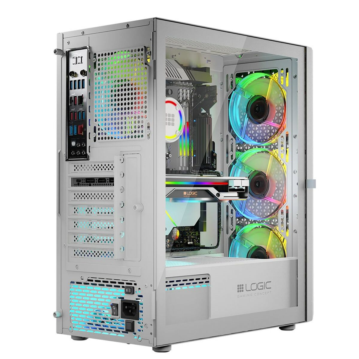 Unitate Semi-tower ATX Logic ARAMIS ARGB Alb